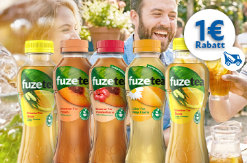 Fuze Tea Rabattaktion 1 Euro - KW 32 und 33 in 2026